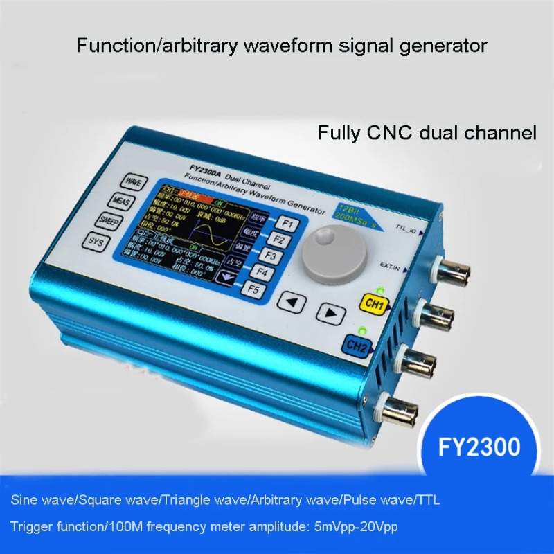 Function Arbitrary Waveform Generator - Generator sygnałów arbitralnych DDS dwukanałowy FY2300,