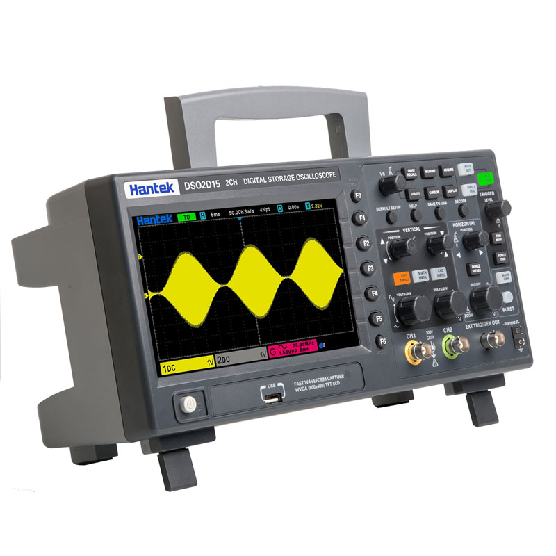 Digital Storage Oscilloscope 100Mhz - Nowość w magazynie: Hantek DSO2C10 2-kanałowy