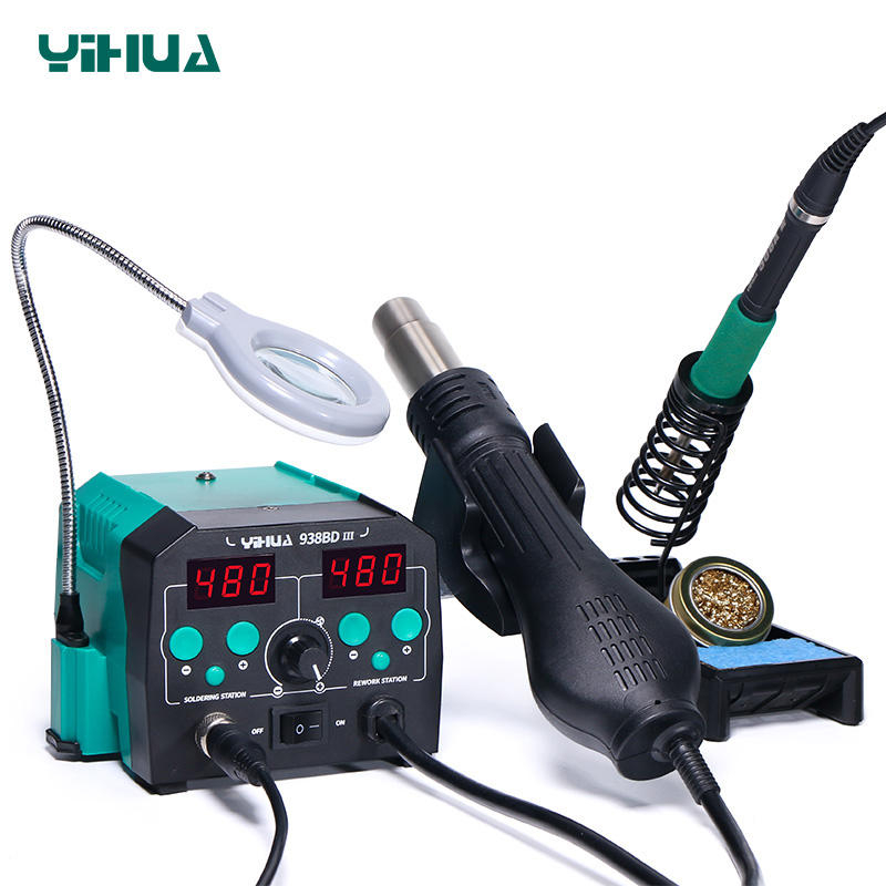 YIHUA 938BD-III 775W 2 w 1 Sta – Hot Air Rework Station T12 recenzja i cena
