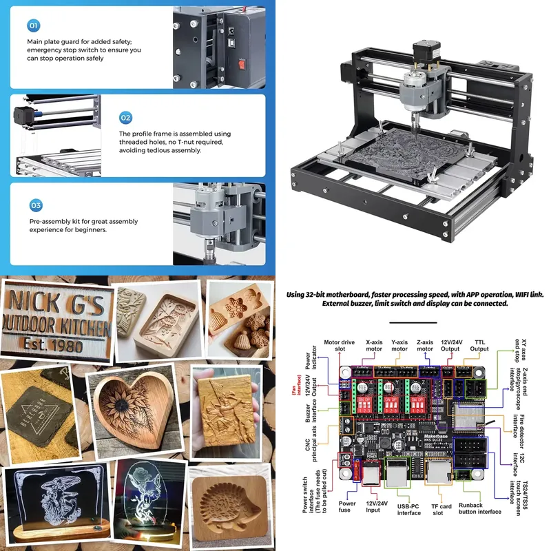 Zestaw do frezowania, grawerow – Mini Laser Engraver Cnc Router recenzja i cena