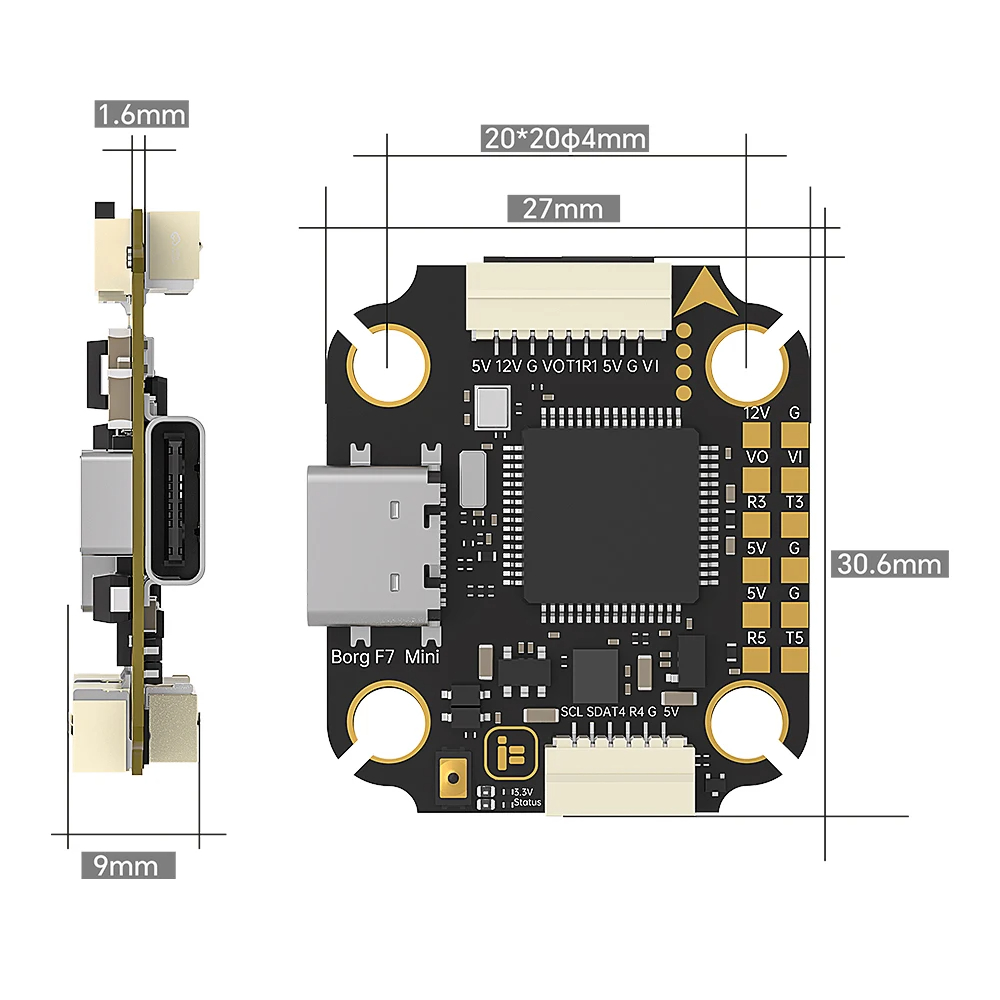 IFlight Borg F7 Mini Stack ICM – Fpv Flight Controller F7 Stack 60A recenzja i cena