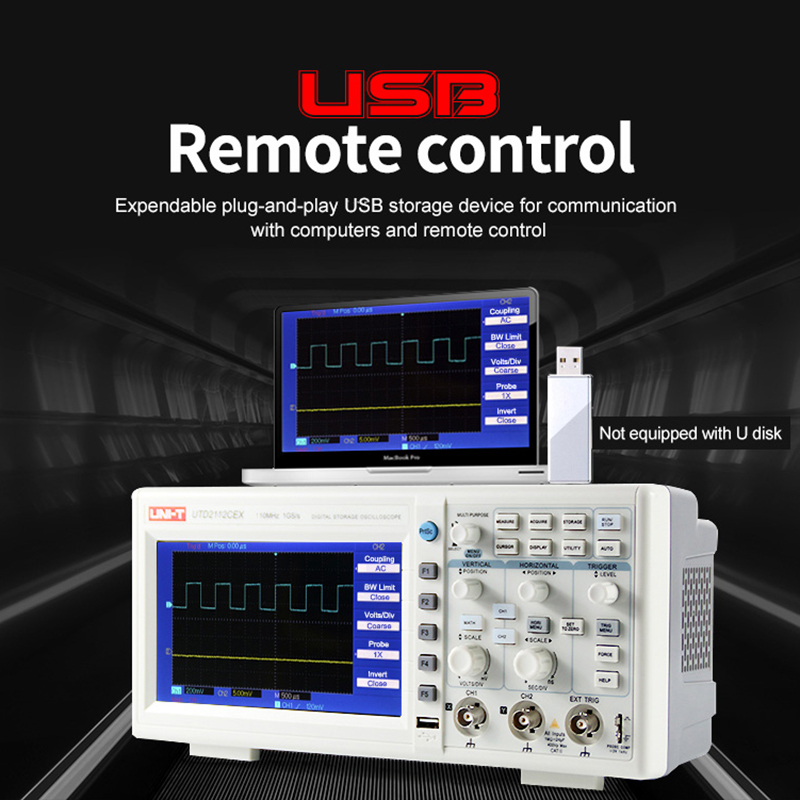 UNI-T Oscyloskop Cyfrowy UTD21 – Digital Storage Oscilloscope 100Mhz recenzja i cena