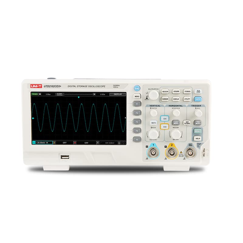 UTD2102CEX+ Precyzyjny oscylos – Digital Storage Oscilloscope 100Mhz recenzja i cena
