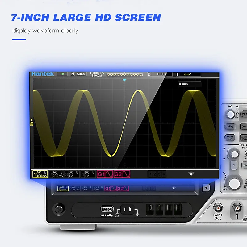 Oscyloskop cyfrowy Hantek DPO6 – Digital Storage Oscilloscope 100Mhz recenzja i cena