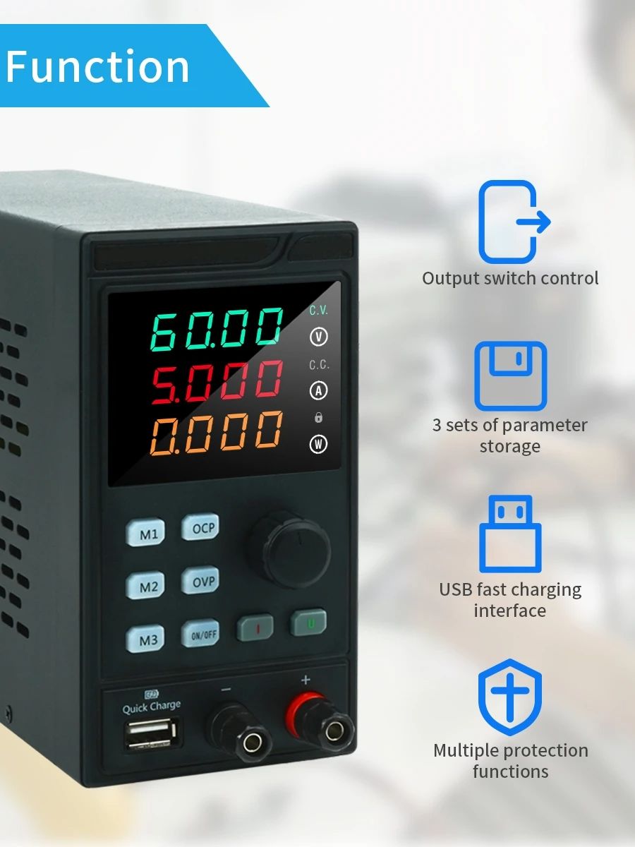 MYAMI 30V 32V 10A z USB/RS485  – Programmable Dc Power Supply 30V 10A recenzja i cena