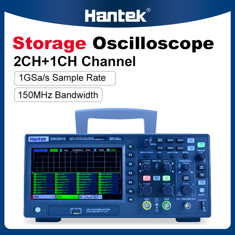 Hantek DSO2C10 2C15 2D10 2D15  – Digital Storage Oscilloscope 100Mhz recenzja i cena