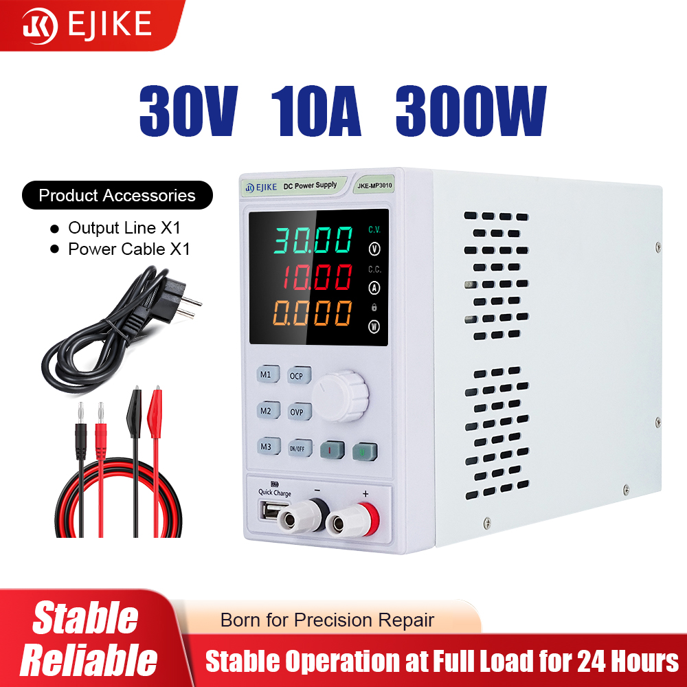 Zasilacz laboratoryjny EJIKE D – Programmable Dc Power Supply 30V 10A recenzja i cena