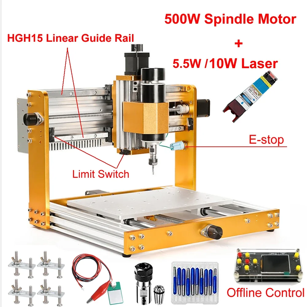Frezarka CNC z prowadnicą lini – Mini Laser Engraver Cnc Router recenzja i cena